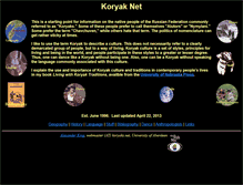 Tablet Screenshot of koryaks.net